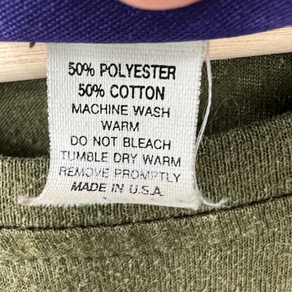 Resource XL American VINTAGE 90s Womens Green Badger Floral Friends Tee Shirt - Picture 11 of 11